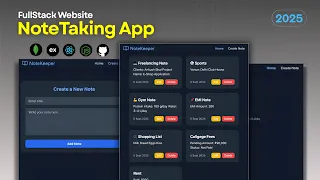 Build a Full-Stack Note Taking App with React Node js MongoDB Please do one like