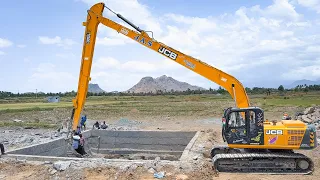 JCB 290 LR Excavator completed re-digs Well that 245 machine had left halfway in Kaduvetti Village