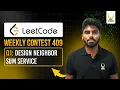 LeetCode Weekly Contest 409 Design Neighbor Sum Service