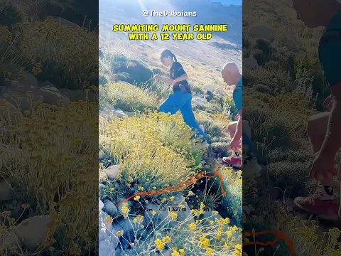 12 year old girl summits the technical climb of Mount Sannine, Lebanon 🇱🇧 through La Grande Coulée