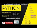 Nested Loop in Python learn python python tutorial in Hindi python for beginners python lectures