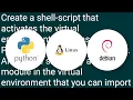 Daemonizing a python script in debian using virtualenv