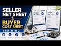 Seller Net Sheet Buyer Cost Sheet Training