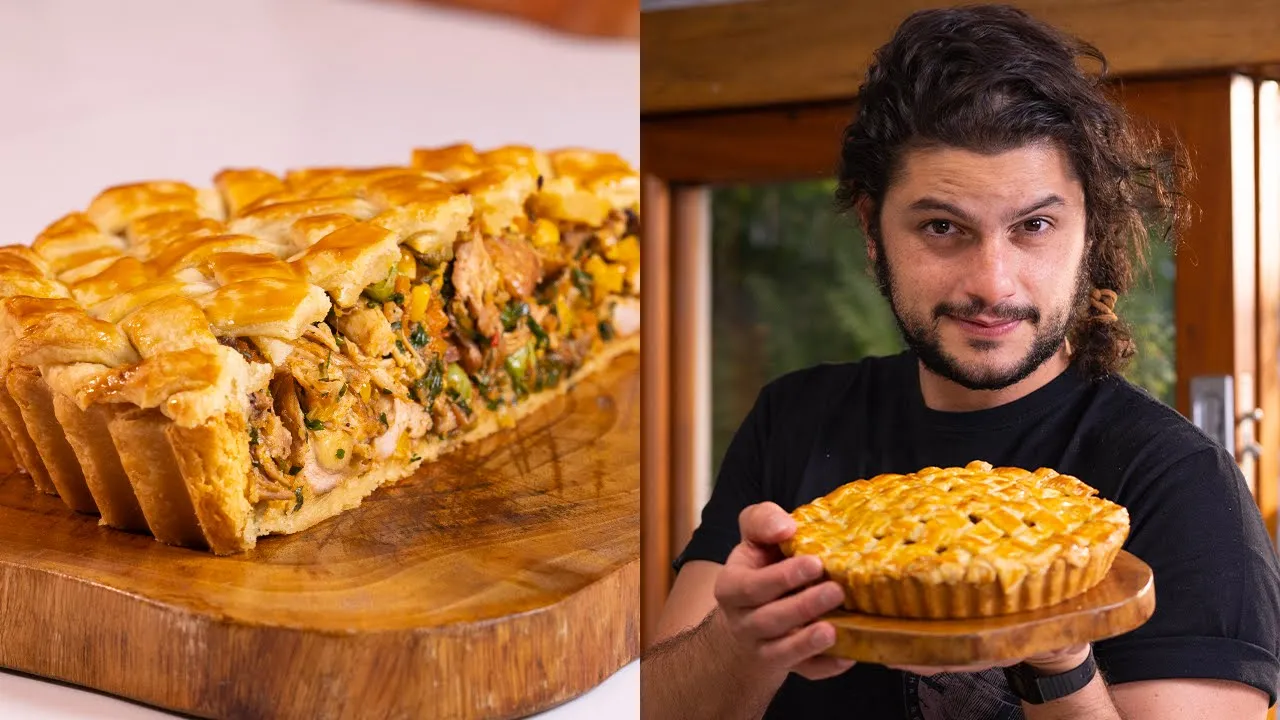 EMPADÃO DE MINUTO, NÃO PRECISA FAZER RECHEIO. 
