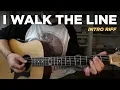 Download Lagu I Walk The Line • Into riff guitar lesson (Johnny Cash)