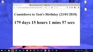JavaScript Event Countdown Timer Tutorial
