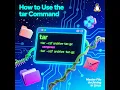 How to Use the tar Command to Compress and Extract Files in Linux