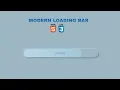 Modern Loading Bar Animation Using HTML CSS