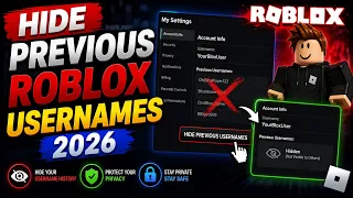 How to Hide Previous Roblox Usernames - Full 2026 Guide