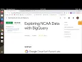 Exploring NCAA Data with BigQuery GSP160