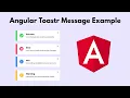 Angular 17 Toastr Message Example