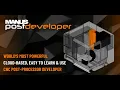 The first and only cloud-based software for CNC MANUSpost developer