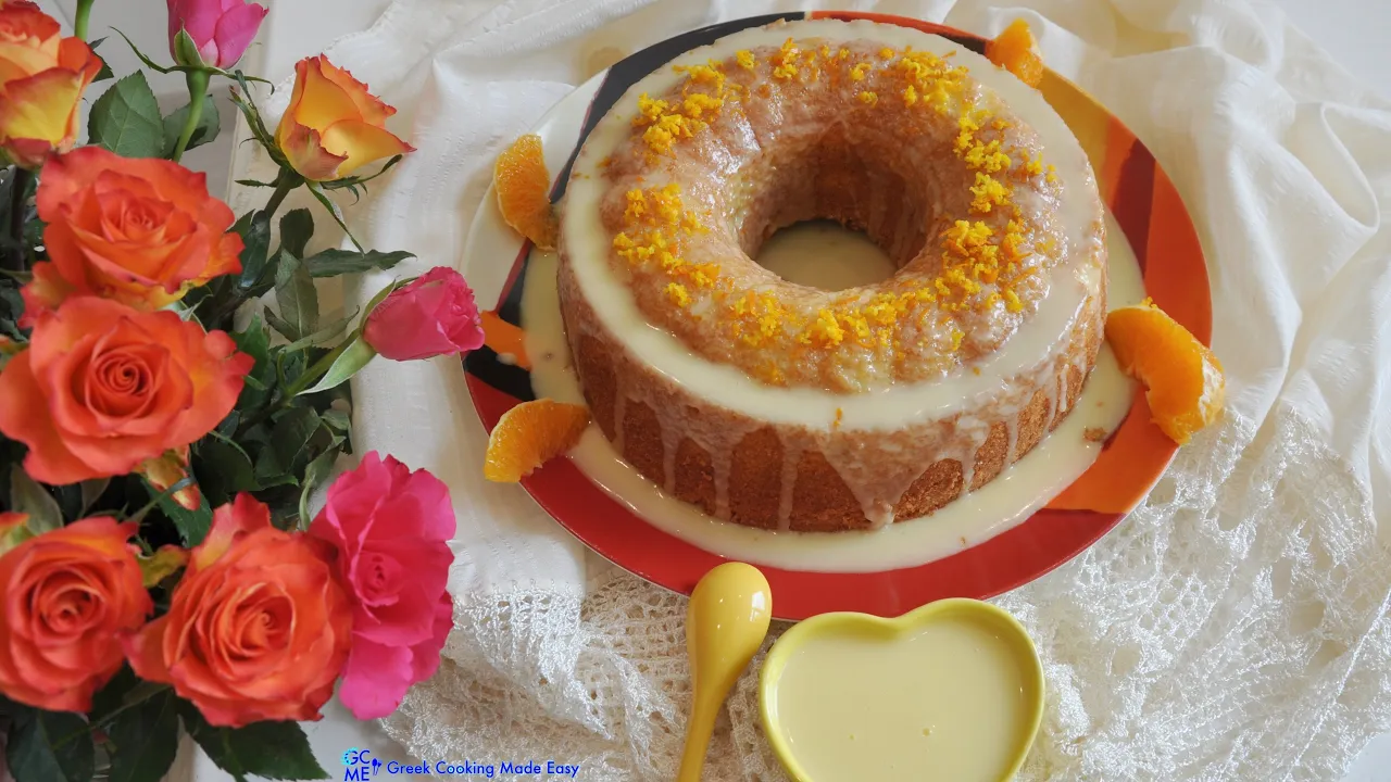 Easy, fluffy Orange Cake w/simple orange glaze -        