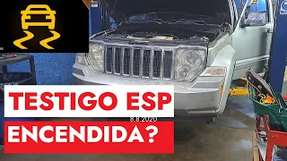 Jeep Liberty : Luz ESP / Antiderrape ENCENDIDA en el TABLERO ‼  Diagnostico con Escanner Automotriz