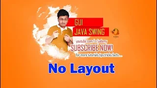 Java SWING - No Layout GUI Java SWING OOP Judemy Bangla Tutorial
