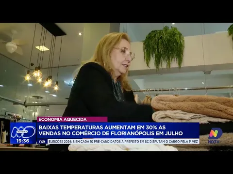 Frio aquece o comércio: vendas de inverno disparam 30% em Florianópolis