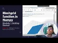 Meshgrid function in Numpy