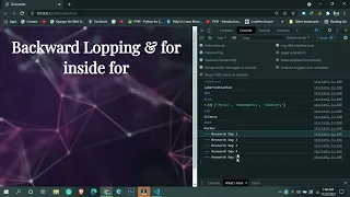 JavaScript tutorials in Hindi backward looping array for loop inside for in javascript