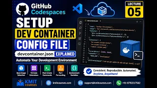 05 Dev Container Configuration File Setup devcontainer json Explained GitHub Codespaces