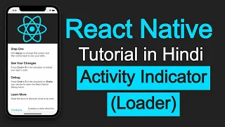 React Native tutorial in Hindi Activity Indicator Loader in React Native