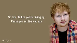 Download Ed Sheeran - Even My Dad Does Sometimes (Lyrics) 🎵 MP3