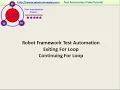 Robot Framework Exit Continue For Loop