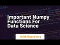 important numpy functions for data science
