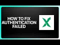 How To Fix Authentication Failed On Stockx Tutorial