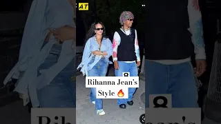 Rihanna Jean's Fashion Style is a Statement #jeans #rihanna #asaprocky #youtubeshorts #shorts