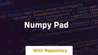 numpy pad