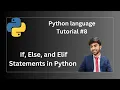 If Else and Elif Statements in Python Python Programming Tutorial