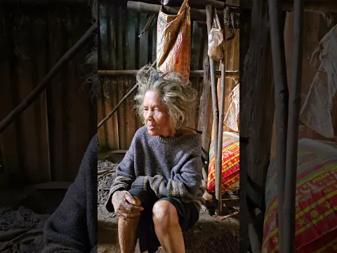 Phát hiện bà lão như người rừng sợ ánh sáng  #thinhhanh #tintuc