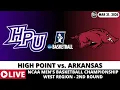 HIGH POINT VS ARKANSAS NCAAM Basketball Game Score Radio Play-by-Play