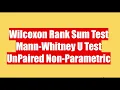 Mann-Whitney Test in R Two-Sample Wilcoxon Rank Sum Test