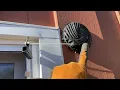 Cheap DIY sliding patio screen door automatic close idea