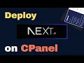 How to Host Next JS Project on cPanel for Beginners