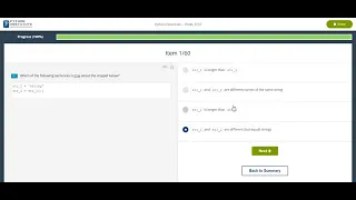Python Essentials Final test
