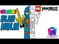 LEGO Ninjago Jay The Blue Ninja Coloring Page - The LEGO Ninjago Movie Coloring Book for Kids