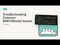 Troubleshooting Common Issues Docker DevOps Tutorial