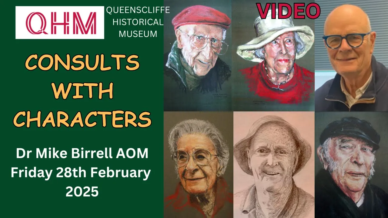 Former local GP, Dr Mike Birrell talks about his portraits & the stories behind the characters..