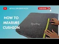 How to Measure a Box Cushion for Cushion Covers Take Measurment of a Box Cushion Any Size Cushion