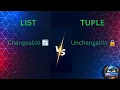 Python List vs Tuple Explained Mutable vs Immutable