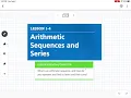 Arithmetic Sequences and Series Lesson 1-4