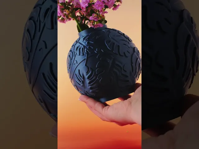Monsterae Vase – Tropical Leaf Relief Statement Home Decor video thumbnail