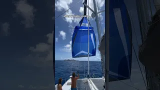Sailing with our Istec Parasailor! #sails #spinnaker #sailing #sailinglife #sailingfamily #carribean