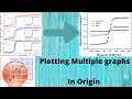 How to plot two or more graphs multiple graph in a combined graph in origin VSM combined graph