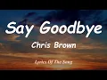 Download Lagu Say Goodbye - Chris Brown (Lyrics)