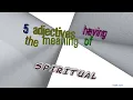 spiritual - 5 adjectives similar to spiritual sentence examples