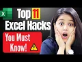11 Excel Tips That Will Save You HOURS