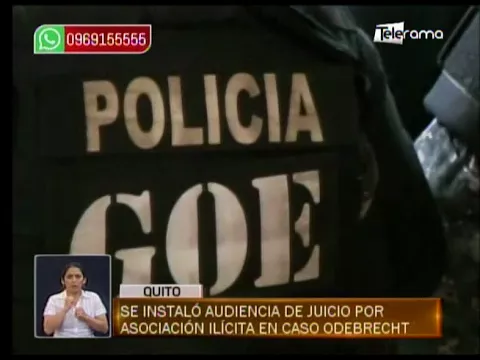 Se instaló audiencia de juicio por asociación ilícita en caso Odebrecht